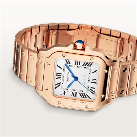 cartier watch rose gold|cartier 18k gold watch models.